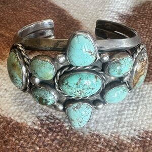 Dry Creek Turquoise and Silver Cuff Bracelet